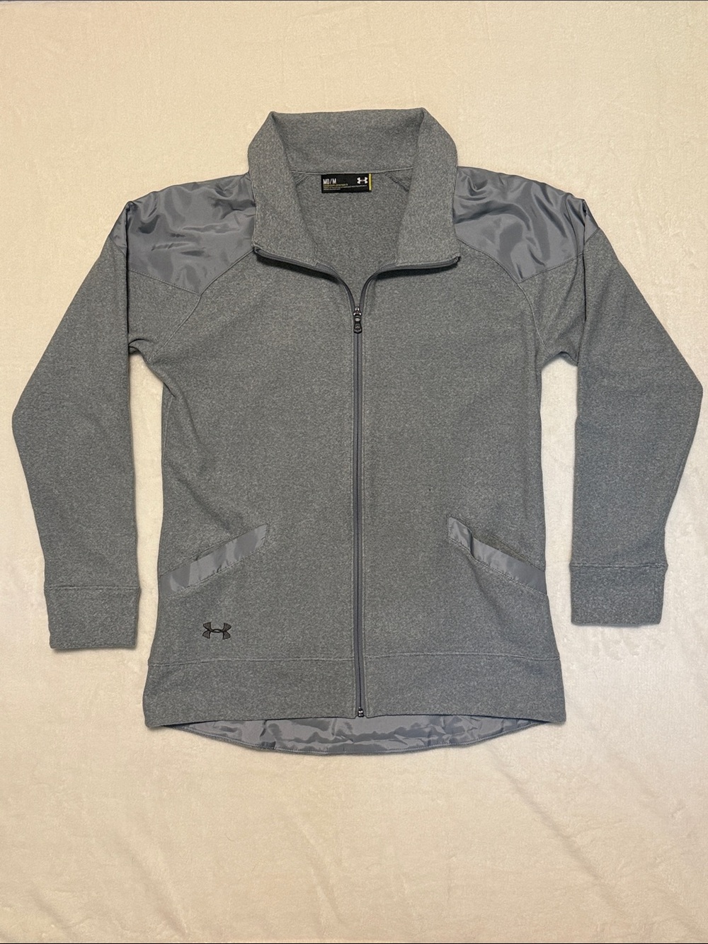 Under Armour Gray Heather Full-Zip Training Jacket